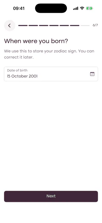 Create your account